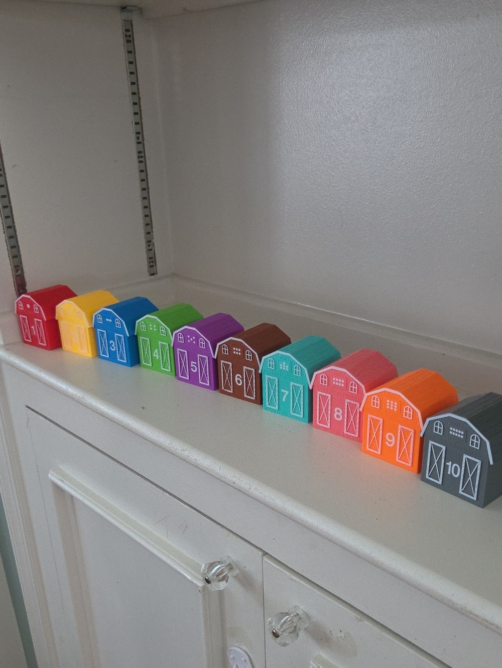 Colorful Number Barns Toy Set - Multicolor - Picture 1 of 2